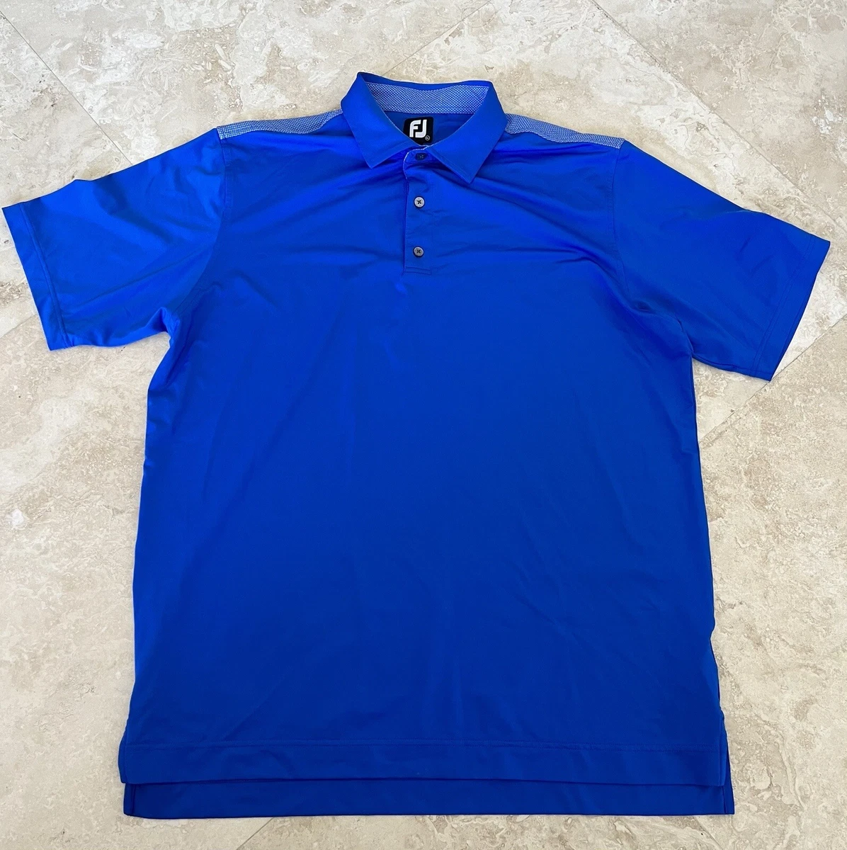 Royal blue golf shirt top