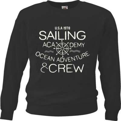 Sweatshirt YACHT ACADEMY MARINE DEPARTMENT OZEAN SPIRIT YACHTCLUB SEA LIFE ANKER