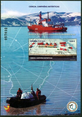 SPANIEN 2022 Wissenschaft - Antarktis Kampagnen - Kleinbogen **
