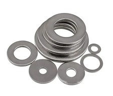 RONDELLE LARGHE IN ACCIAIO INOX PER VITI DA M3 A M20 FASCIA LARGA GREMBIALINA