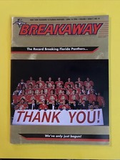 FLORIDA PANTHERS VS ISLANDERS 04/14/93 NHL BREAKAWAY MAGAZINE THANK YOU !