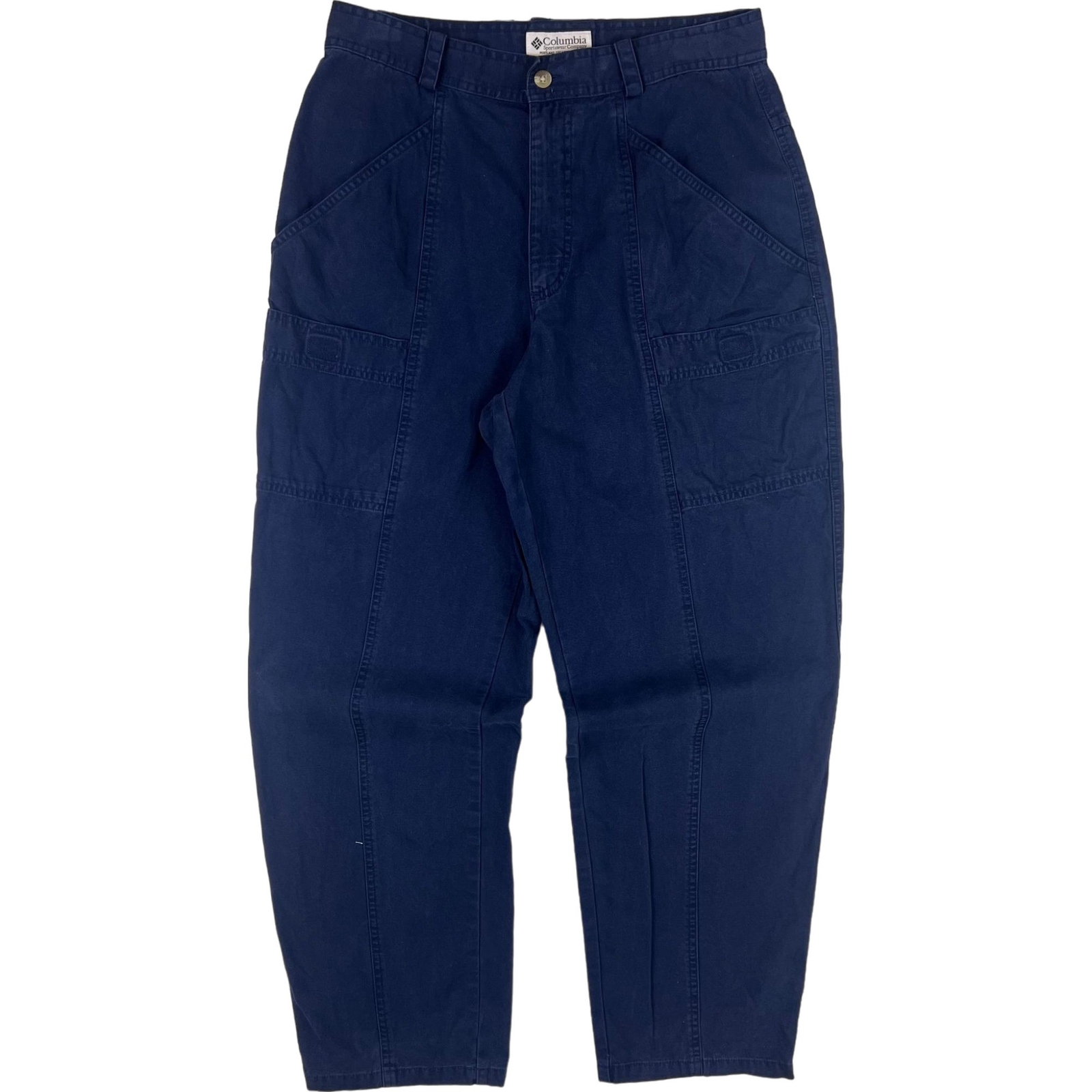 Columbia Cargo Navy Blue Trousers Casual Cotton Size 30