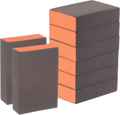 8Pcs Sanding Sponge Blocks #280 (2000-2500 Grits) Wet/Dry Hand Sanding Sponges,