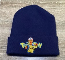 Vintage Pokemon 90s USA Made Embroided Beanie Hat Small /Medium FAST SHIPPING