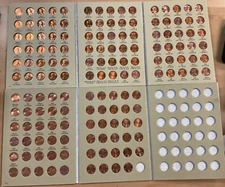 Complete BU Set-Lincoln Mem./Shield Cents 1959 - 2025 in New H.E. Harris Folders