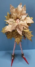 Department 56 Patience Brewster White Poinsettia Fairy 12.5"