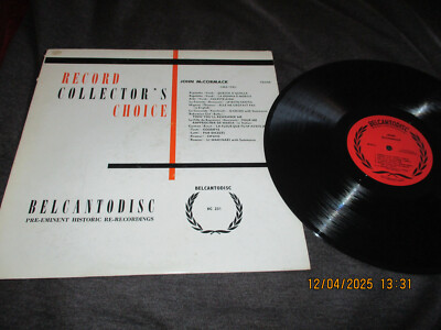 LP-JOHN McCORMACK-Tenor-RECORD COLLECTOR''S CHOICE--Sehr gut !-