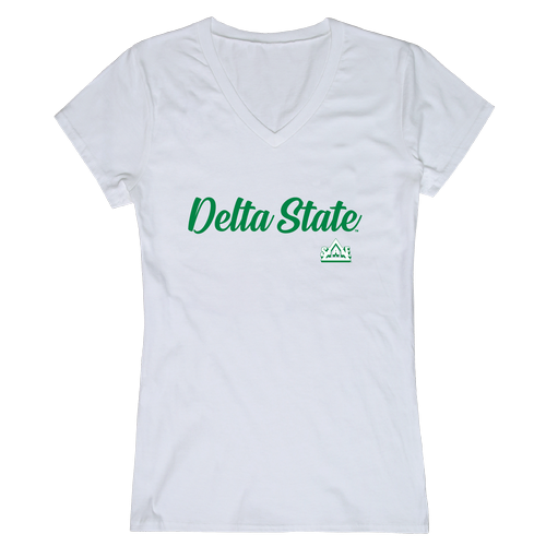 Delta State University Statesmen DESU NCAA Women's Script Tee T-Shirt