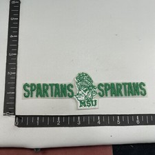 Vtg Like Patch w/ Clearish Backing MICHIGAN STATE UNIVERSITY SPARTANS 96NW