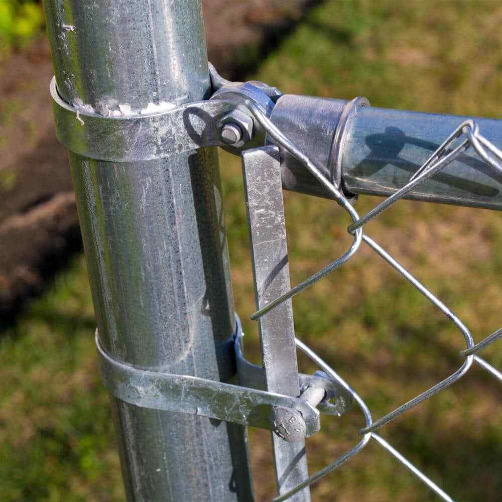 46 In. Galvanized Steel Tension Bar Chain Link Fence | eBay