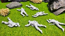 6x Resin WW2 Figuren gefallene US Soldaten 1/35 1/32 Worldwar 2 Set selten