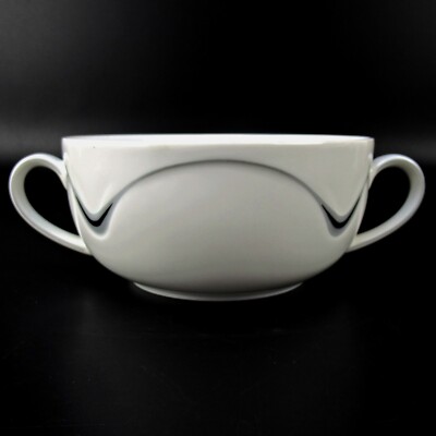 Kaiser Porzellan Suppentasse Serie Domino Dekor Uppsala Porcelain Soup Cup