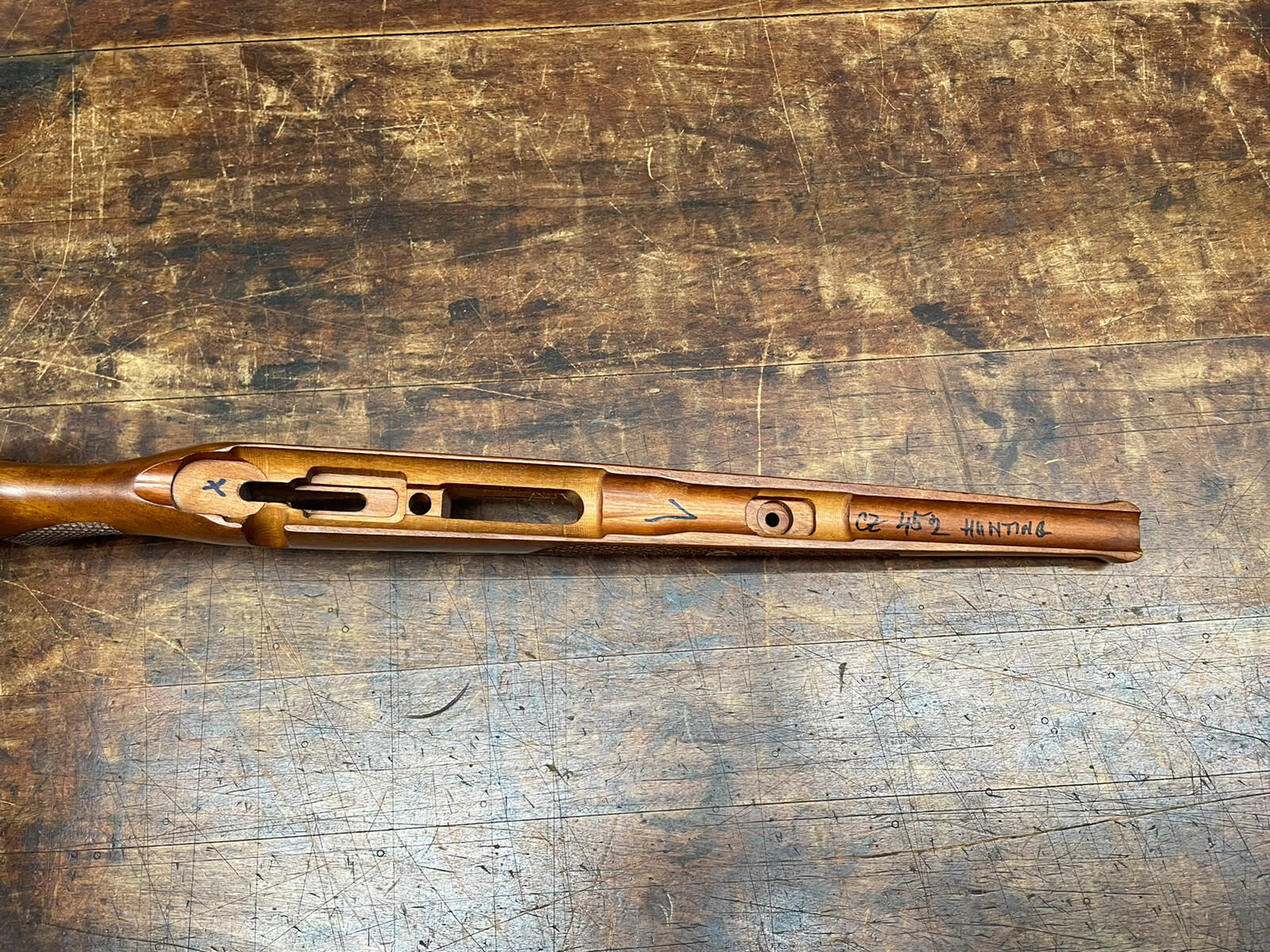 CZ 452 WOODEN RIFLE STOCK W/ FLAME PATTERN AND LOGO | eBay