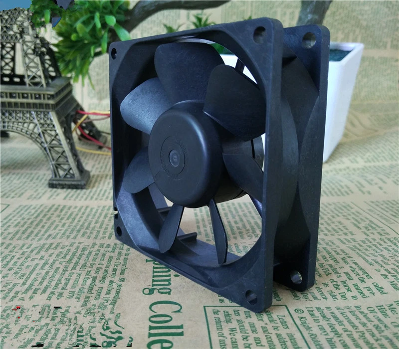 para Sanyo 9AH0812P4G081 12V 0.38A 8 cm 8025 ventilador de enfriamiento de chasis de cuatro hilos Foto 2 de 2