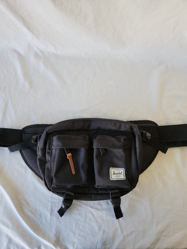 Herschel Supply Co. Eighteen Hip Periscope Ripstop Crossbody Black Fanny Pack