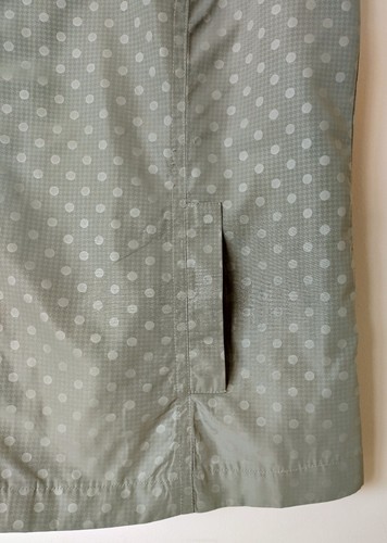 Womens Light Green Polka Dot Waterproof Zip-Up Vest by Black Pepper, size 16, XL - Picture 3 of 5
