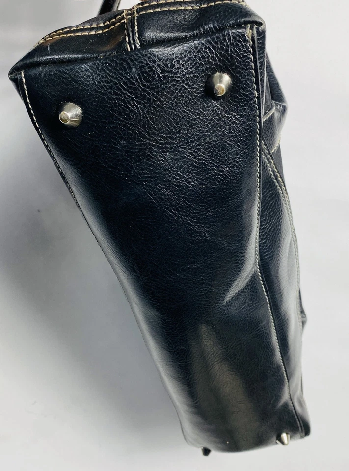 Franco Sarto Shoulder Bag Leather And Nylon - Image 4 of 4