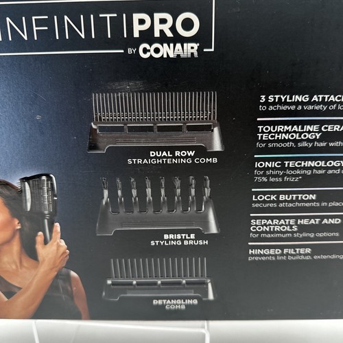 NEW Infiniti Pro By CONAIR 1875 Watt 3-in-1 Ceramic Hair Dryer Styler Brand New - 第 7/11 張圖片
