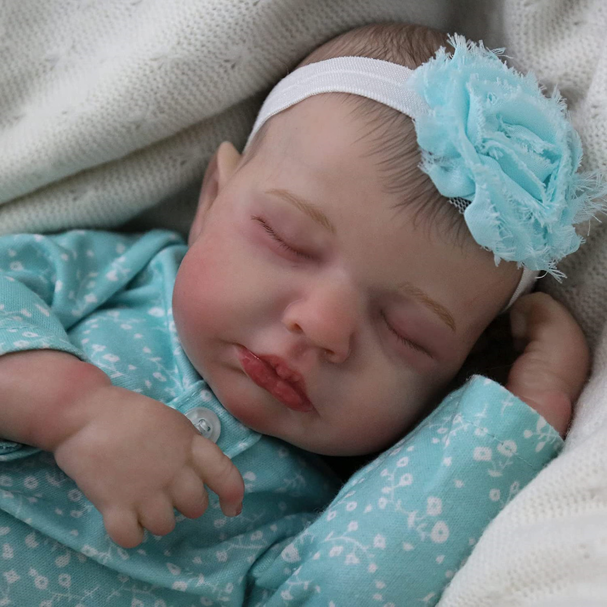 WOOROY Realistic Reborn Baby Dolls August - 20 Inch Lifelike Newborn  Sleeping Girl Handmade Real Life Baby Dolls Reborn Toddler with Soft  Weighted