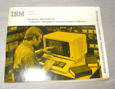 VINTAGE MANUAL INTRODUCING IBM SYSTEM / 34 MANAGEMENT ACCOUNTING SYSTEM 1977 1ST