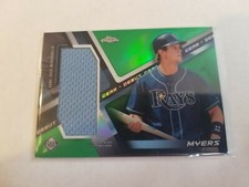 2019 Topps Chrome Debut Gear Jersey Relic Wil Myers #DG-WM Green 22/99 Rays