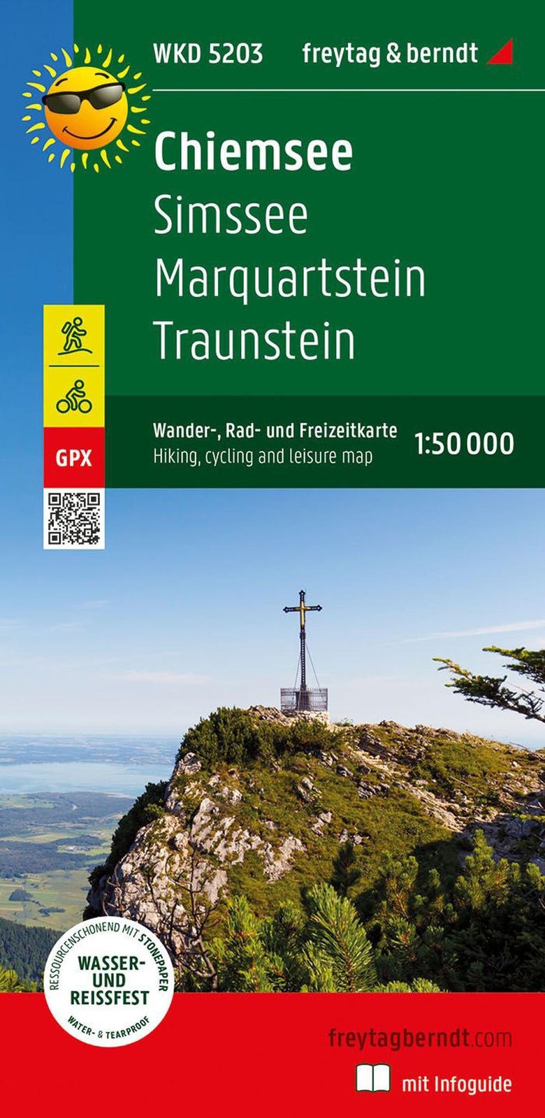 Thumbnail - Chiemsee, Wander-, Rad- Und Freizeitkarte 1:50.000, Freytag & Berndt,