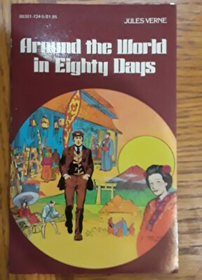 Around the World in Eighty Days 1984 B&W Pocket Classic Comic Style Book PB
