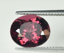 6.11 ct TOP LUSTROUS PINKISH RED NATURAL RHODOLITE GARNET OVAL See Video WR