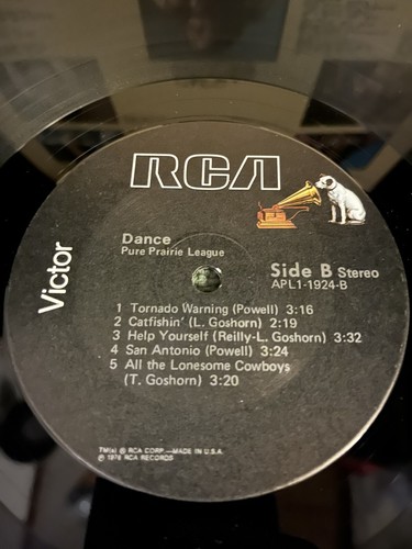 Pure Prairie League - Dance - RCA Records Pressing APL1-1924 - Imagen 6 de 6