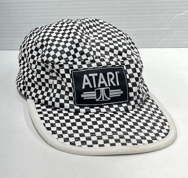 Atari Game Checkered Hat Black/White Adjustable S… - image 1