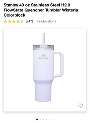 Stanley 40 oz Tumbler - Light Purple Used