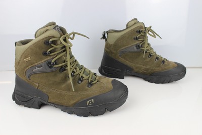 AIGLE Schuhe Wanderstiefel Leder Khaki GoreTex Vibram Gr. 43,5 sehr guter Zustand
