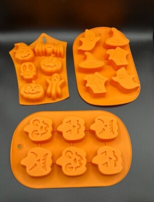 Halloween Silicone Mold - 3PCS Nonstick Silicone Baking Molds 