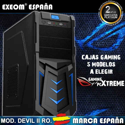 Ordenador Gaming Pc Sobremesa Intel Core i3 8GB DDR4 1TB SSD Wifi Windows Office - Imagen 3 de 4