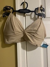 NWT Lucky Brand Beige Boho Fit Summer Look Bra Padded Size Medium Bust Comfrt