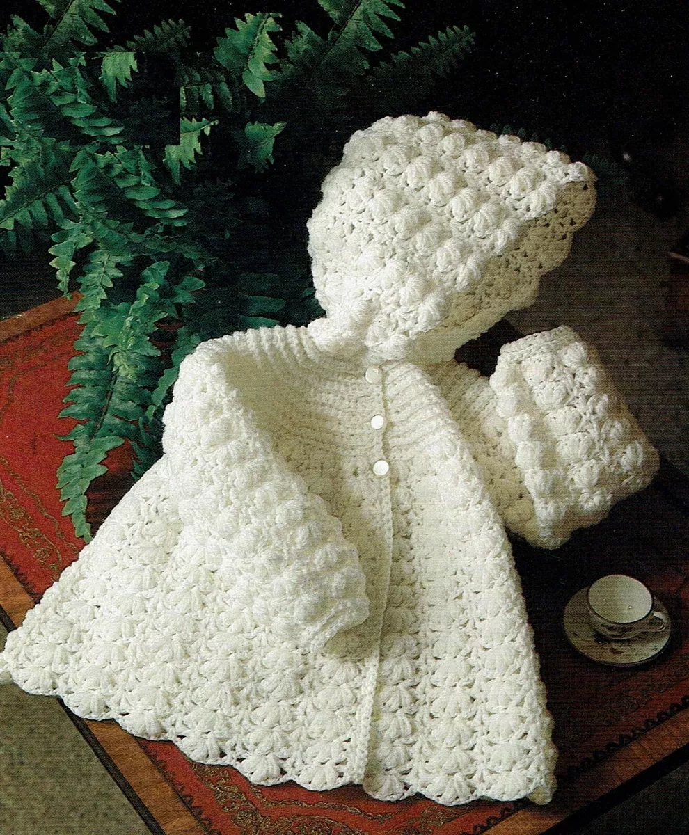 Crochet sweater design top for baby girl
