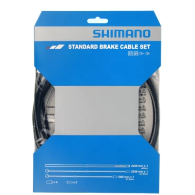 Shimano Deore Bremszugset für vorne & hinten, MTB + Road Außenhülle + Innenzüge - Bild 1 von 3