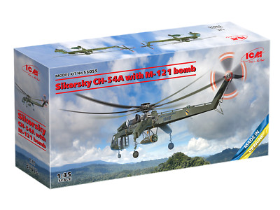 ICM 53055   Sikorsky CH-54A Tarhe with M-121 bomb - 1:35 Scale Model Kit