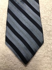 JONES NEW YORK MENS TIE BLUE WITH BLACK STRIPES 3.75 X 61