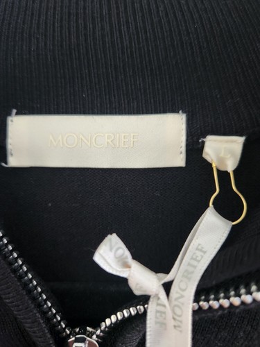 Moncrief Cooke Full Zip Black Men's Sweater Knitwear UK L Brand New RRP £135 - Picture 5 of 13