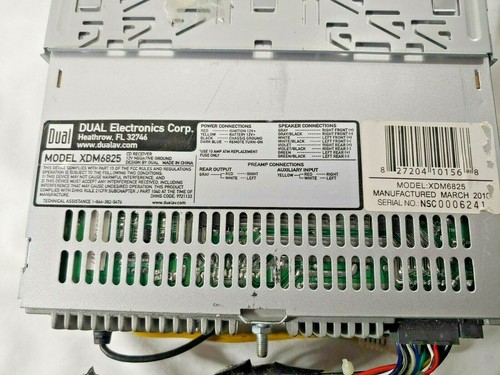 Dual XDM6825 CD Receiver/Media Player- untested - Picture 3 of 4