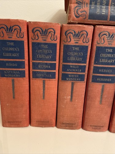 Antique Vintage The Children’s Library 10 Book Set ( Doubleday Doran) 1927 - Picture 2 of 6
