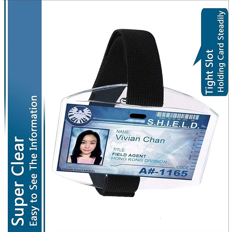 3 Porte-badges élastiques Pour Bras - Réglables, En Nylon Et PVC, Pour Professionnels Et événements