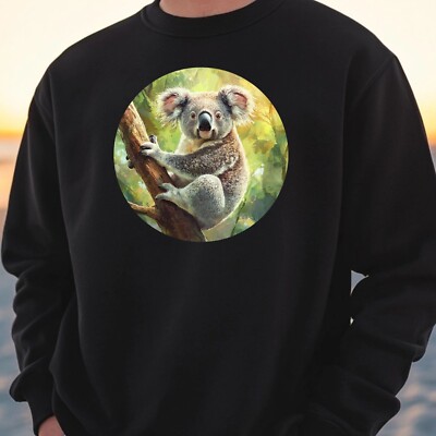 Koala Portrait Sweatshirt Cosy And Perfect For Any Occasion S to 4XL