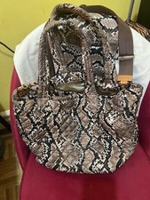 Mz Wallace Womens Metro Tote Python Print  W/pouch