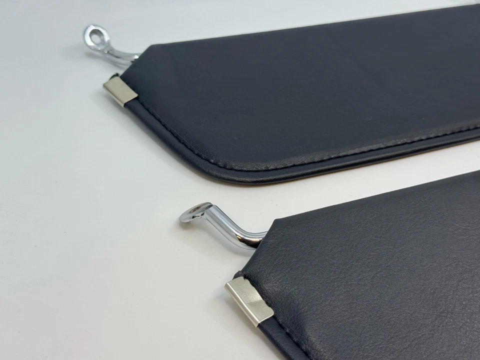 Sunvisor Set Pair With Bracket for Corvette C3 Stingray 1969-1976 L+R 2pcs Black - Изображение 2 из 4