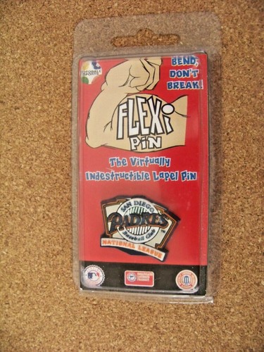 1998 SD San Diego Padres flexi lapel pin flexible w/ metal post & clip c35545 - Picture 3 of 5