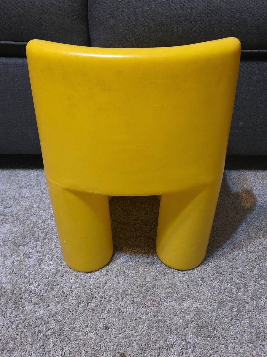 LITTLE TIKES CHILDS SIZE YELLOW CHUNKY CHAIR | eBay