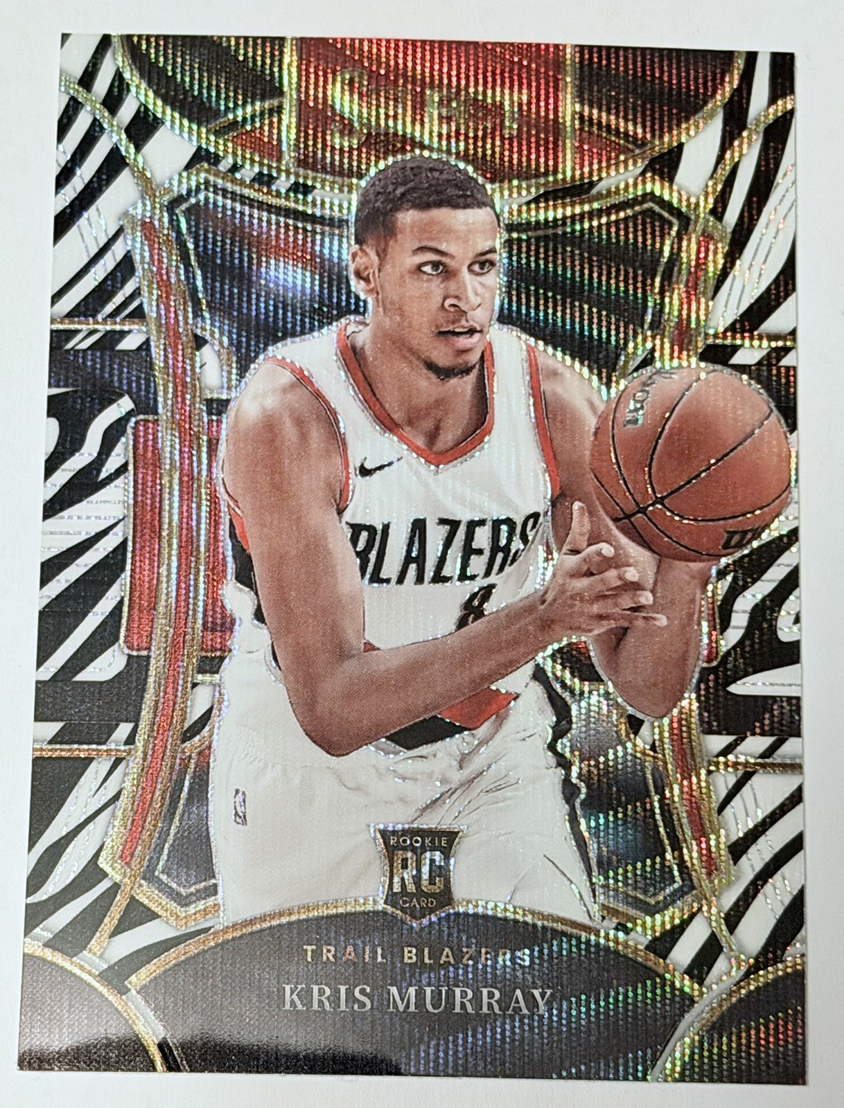 Kris Murray 2023-24 Panini Select Mezzanine Level Zebra Prizm RC CASE HIT