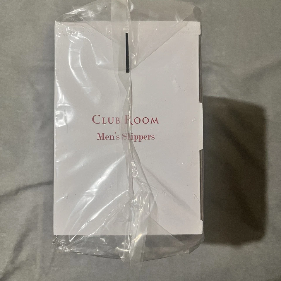 Zapatillas acolchadas Club Room para hombre talla pequeña talla 6-7 interior/exterior Foto 3 de 4